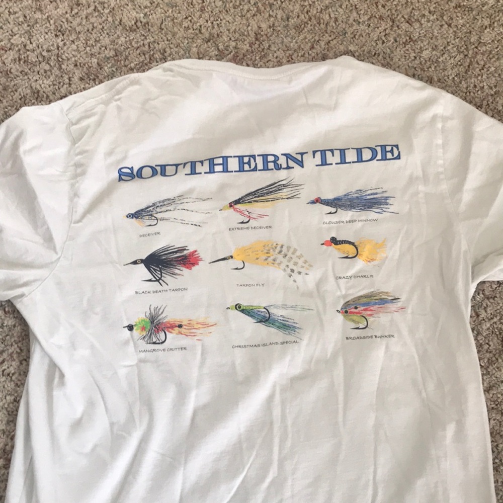 Southern tide fish hook tshirt